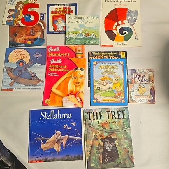 Vintage Y2K 80's Nostalgia Children's Books Barbie Sesame Lot 13 Ed. - Picture 1 of 12